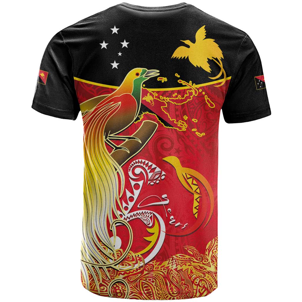 Papua New Guinea Independence Day T Shirt Happy Anniversary 50th Bird-of-paradise Melanesian Tattoos LT03 - Polynesian Pride