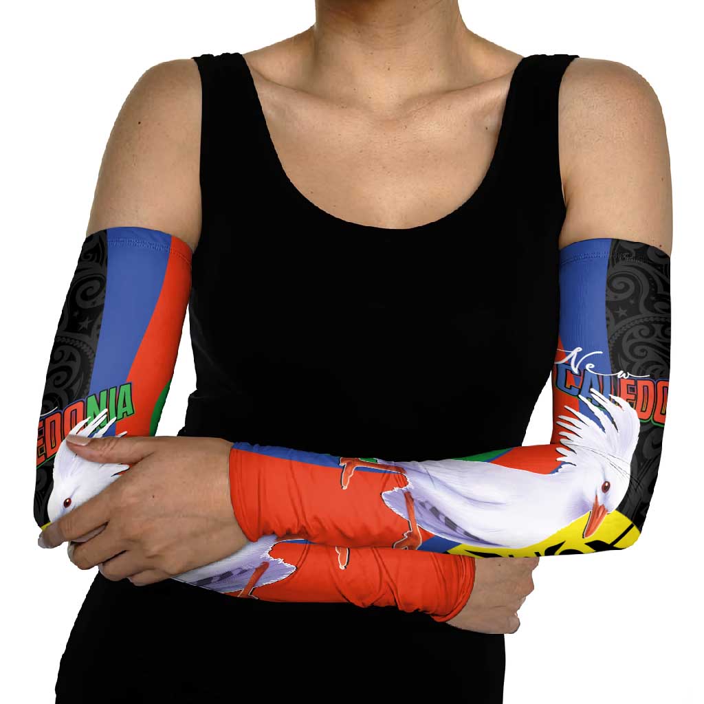 New Caledonia Arm Sleeves Kagu Bird and The Seal with Melanesian Culture - Polynesian Pride