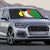 New Caledonia Auto Sun Shade Kagu Bird and The Seal with Melanesian Culture - Polynesian Pride