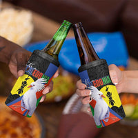 New Caledonia 4 in 1 Can Cooler Tumbler Kagu Bird and The Seal with Melanesian Culture LT03 - Polynesian Pride