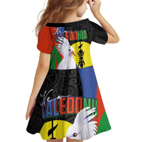 New Caledonia Family Matching Tank Maxi Dress and Hawaiian Shirt Kagu Bird and The Seal with Melanesian Culture LT03 - Polynesian Pride
