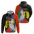 New Caledonia Hoodie Kagu Bird and The Seal with Melanesian Culture - Polynesian Pride