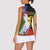 New Caledonia Women Sleeveless Polo Shirt Kagu Bird and The Seal with Melanesian Culture - Polynesian Pride