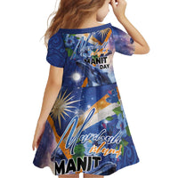 Marshall Islands Manit Day Family Matching Mermaid Dress and Hawaiian Shirt Grunge National Flag with Whales and Tribal Tattoos LT03 - Polynesian Pride