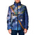 Marshall Islands Manit Day Padded Jacket Grunge National Flag with Whales and Tribal Tattoos - Polynesian Pride