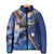 Marshall Islands Manit Day Padded Jacket Grunge National Flag with Whales and Tribal Tattoos - Polynesian Pride
