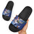 Marshall Islands Manit Day Slide Sandals Grunge National Flag with Whales and Tribal Tattoos - Polynesian Pride