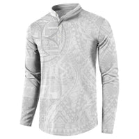 Samoan Culture-Lotu Tamaiti Button Sweatshirt Siapo and Polynesian Art Tattoos - Polynesian Pride