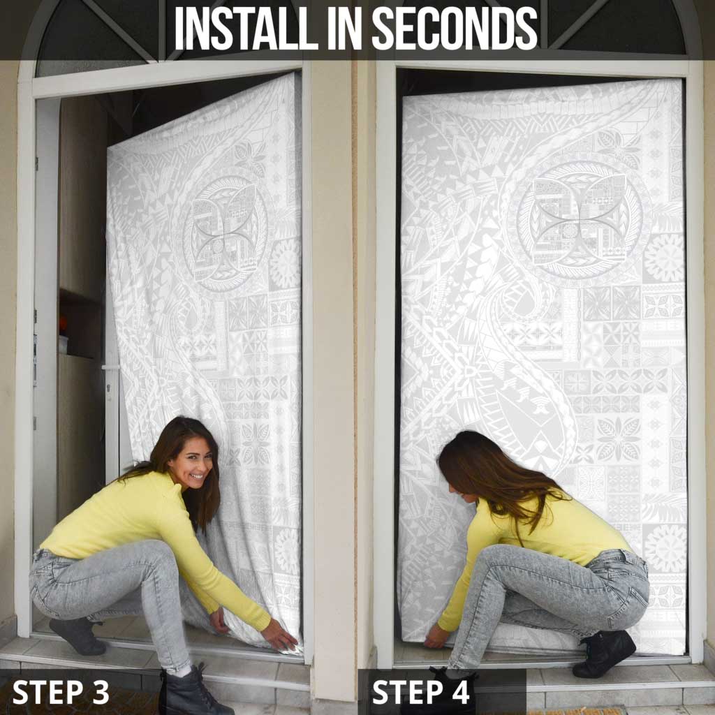 Samoan Culture-Lotu Tamaiti Door Cover Siapo and Polynesian Art Tattoos LT03 - Polynesian Pride