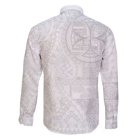Samoan Culture-Lotu Tamaiti Family Matching Off The Shoulder Long Sleeve Dress and Hawaiian Shirt Siapo and Polynesian Art Tattoos LT03 - Polynesian Pride