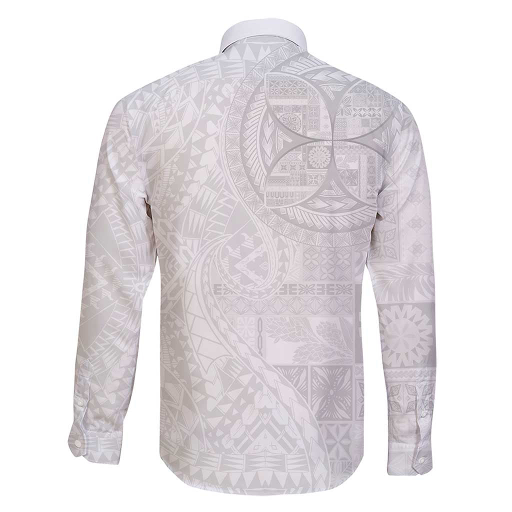 Samoan Culture-Lotu Tamaiti Family Matching Short Sleeve Bodycon Dress and Hawaiian Shirt Siapo and Polynesian Art Tattoos LT03 - Polynesian Pride