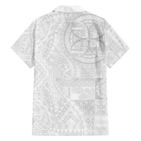 Samoan Culture-Lotu Tamaiti Family Matching Tank Maxi Dress and Hawaiian Shirt Siapo and Polynesian Art Tattoos LT03 - Polynesian Pride