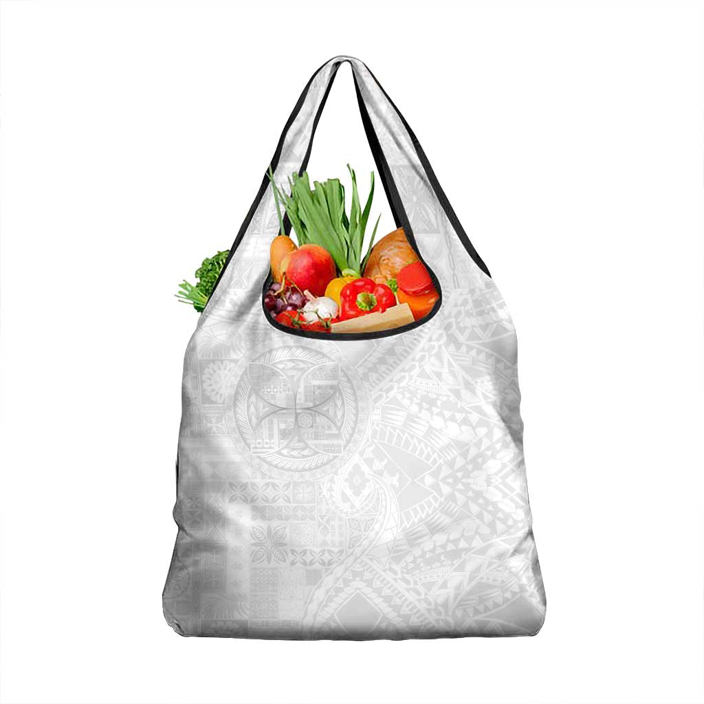 Samoan Culture-Lotu Tamaiti Grocery Bag Siapo and Polynesian Art Tattoos - Polynesian Pride