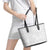 Samoan Culture-Lotu Tamaiti Leather Tote Bag Siapo and Polynesian Art Tattoos - Polynesian Pride