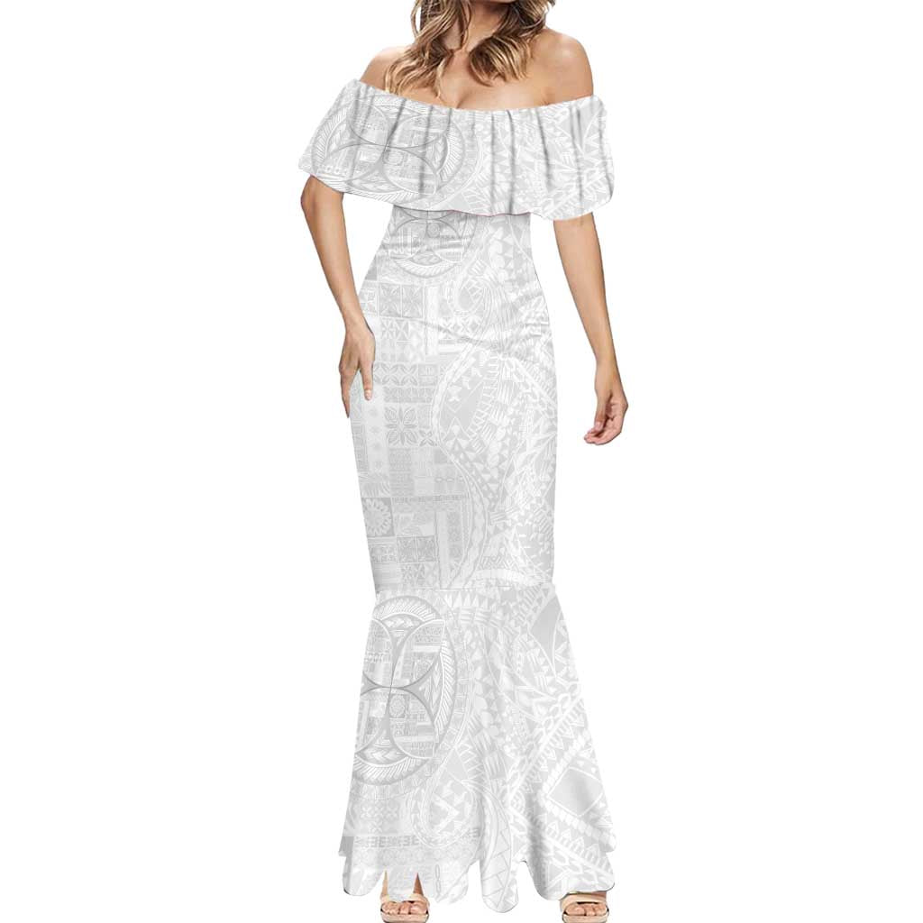 Samoan Culture-Lotu Tamaiti Mermaid Dress Siapo and Polynesian Art Tattoos LT03 - Polynesian Pride