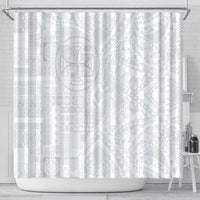 Samoan Culture-Lotu Tamaiti Shower Curtain Siapo and Polynesian Art Tattoos - Polynesian Pride