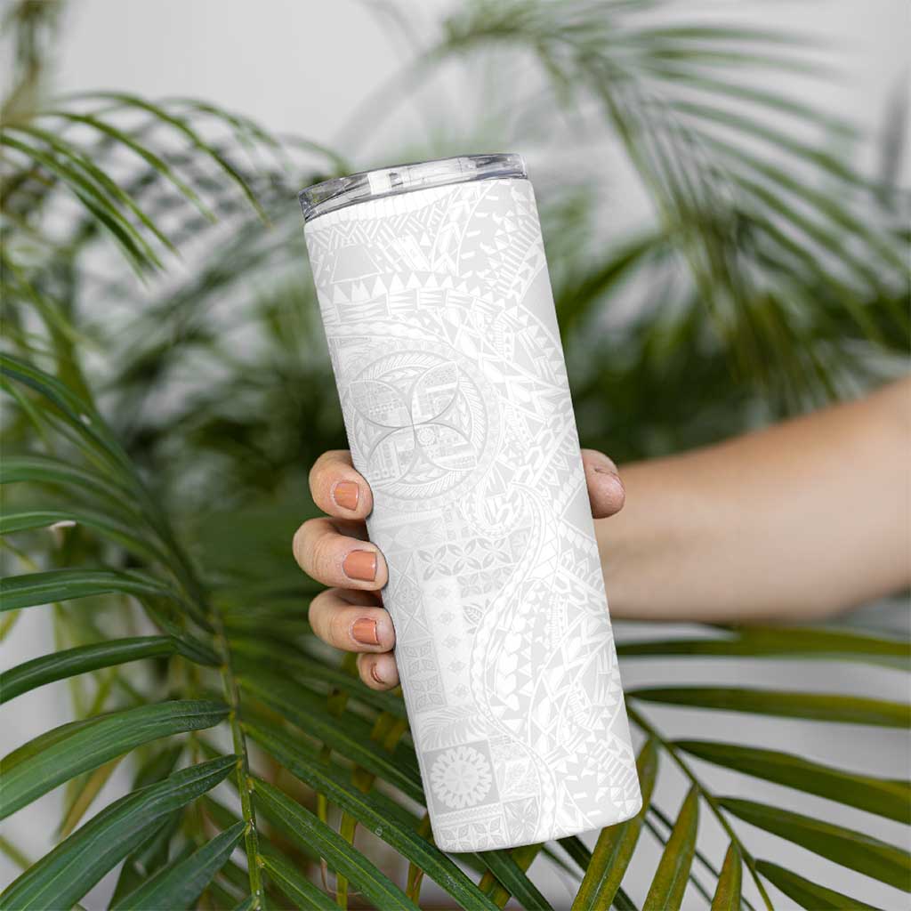 Samoan Culture-Lotu Tamaiti Skinny Tumbler Siapo and Polynesian Art Tattoos LT03 - Polynesian Pride