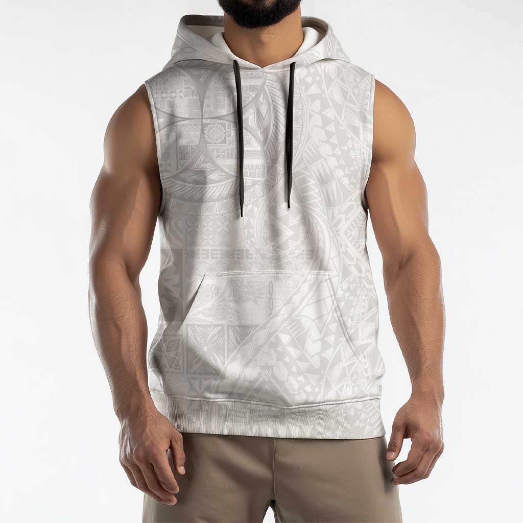 Samoan Culture-Lotu Tamaiti Sleeveless Hoodie Siapo and Polynesian Art Tattoos LT03 - Polynesian Pride