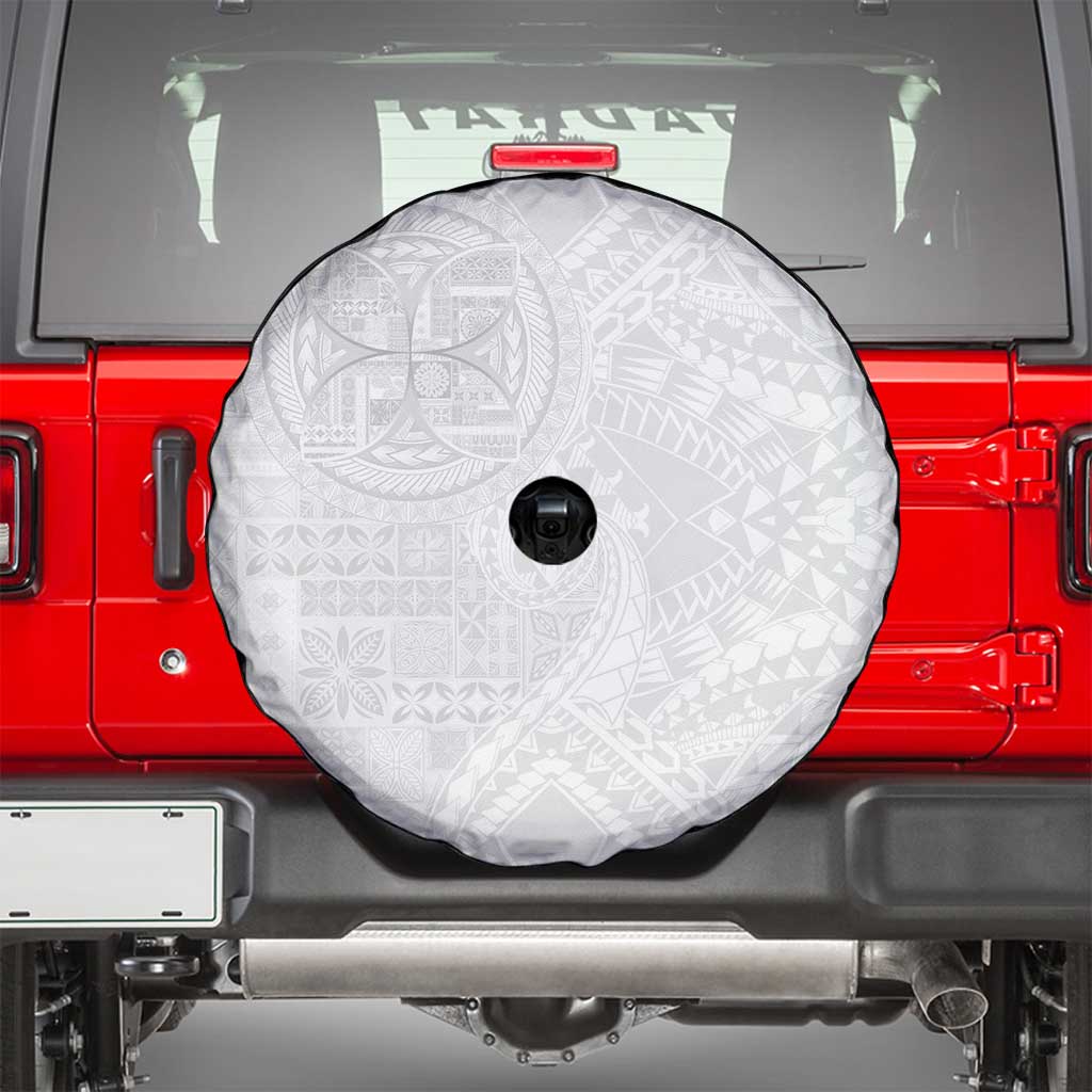 Samoan Culture-Lotu Tamaiti Spare Tire Cover Siapo and Polynesian Art Tattoos LT03 - Polynesian Pride