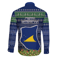 Tokelau Christmas Family Matching Short Sleeve Bodycon Dress and Hawaiian Shirt Coat of Arms and Map Beautiful Merry Xmas Snowflake LT03 - Polynesian Pride