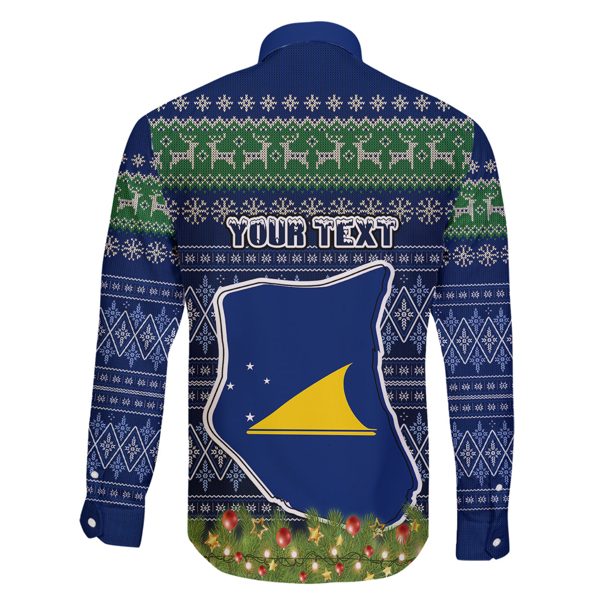 Personalised Tokelau Christmas Family Matching Off Shoulder Short Dress and Hawaiian Shirt Coat of Arms and Map Beautiful Merry Xmas Snowflake LT03 - Polynesian Pride