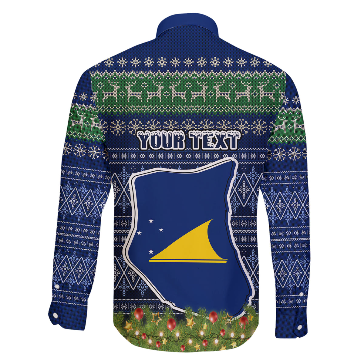 Personalised Tokelau Christmas Family Matching Short Sleeve Bodycon Dress and Hawaiian Shirt Coat of Arms and Map Beautiful Merry Xmas Snowflake LT03 - Polynesian Pride