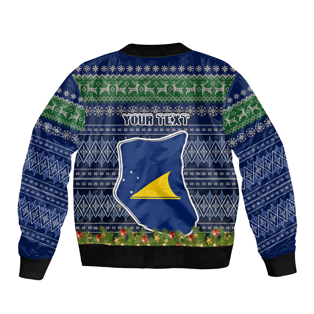 personalised-tokelau-christmas-sleeve-zip-bomber-jacket-coat-of-arms-and-map-beautiful-merry-xmas-snowflake