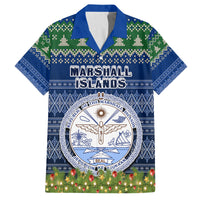 personalised-marshall-islands-christmas-kid-hawaiian-shirt-coat-of-arms-and-map-beautiful-merry-xmas-snowflake
