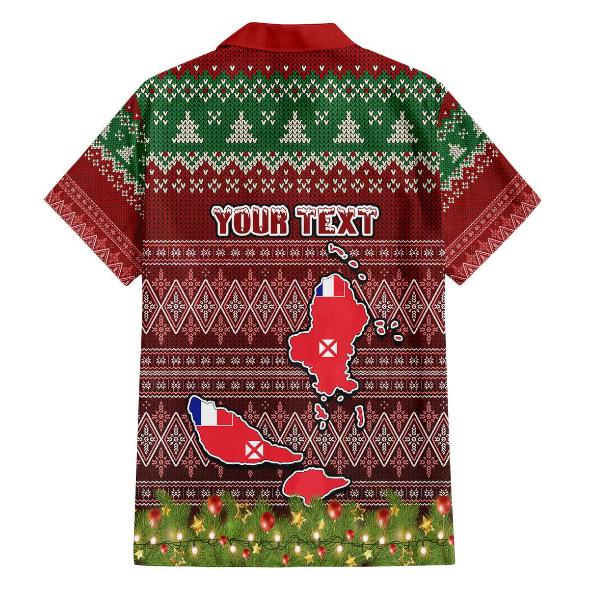 Personalised Wallis and Futuna Christmas Family Matching Off Shoulder Maxi Dress and Hawaiian Shirt Coat of Arms and Map Beautiful Merry Xmas Snowflake LT03 - Polynesian Pride