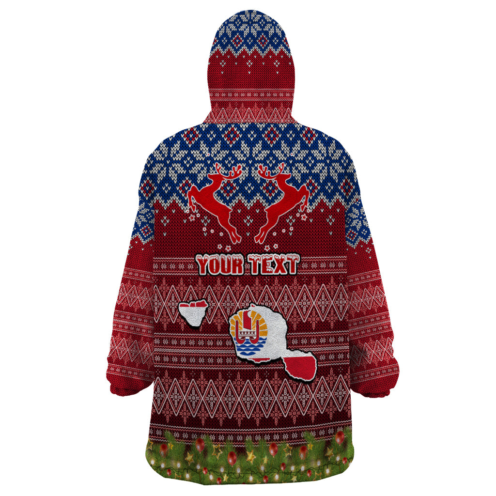 personalised-french-polynesia-christmas-wearable-blanket-hoodie-coat-of-arms-and-map-beautiful-merry-xmas-snowflake