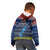 Northern Mariana Islands Christmas Kid Hoodie Coat of Arms and Map Beautiful Merry Xmas Snowflake LT03 - Polynesian Pride