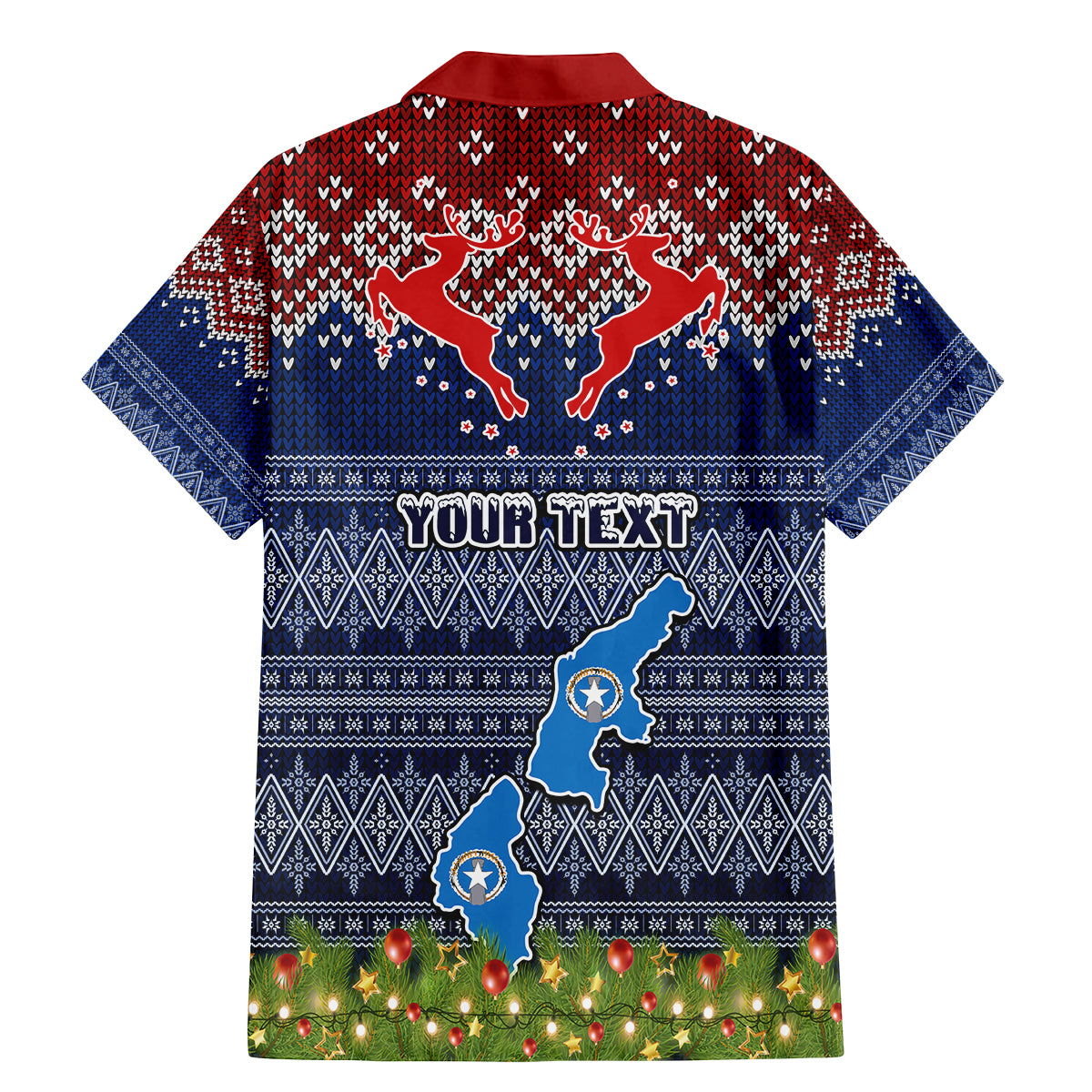 Personalised Northern Mariana Islands Christmas Family Matching Mermaid Dress and Hawaiian Shirt Coat of Arms and Map Beautiful Merry Xmas Snowflake LT03 - Polynesian Pride