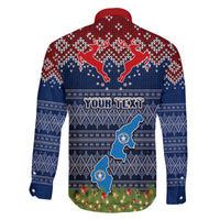 Personalised Northern Mariana Islands Christmas Family Matching Summer Maxi Dress and Hawaiian Shirt Coat of Arms and Map Beautiful Merry Xmas Snowflake LT03 - Polynesian Pride