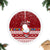 Palau Christmas Tree Skirt Snowman and Palau Coat of Arms Maori Tribal Xmas Style LT03 - Polynesian Pride