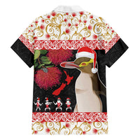 New Zealand Merry Christmas Family Matching Puletasi and Hawaiian Shirt Hoiho Xmas - Haka Dance and Pohutukawa LT03 - Polynesian Pride