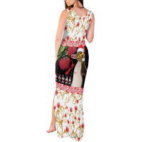 New Zealand Merry Christmas Tank Maxi Dress Hoiho Xmas - Haka Dance and Pohutukawa LT03 - Polynesian Pride