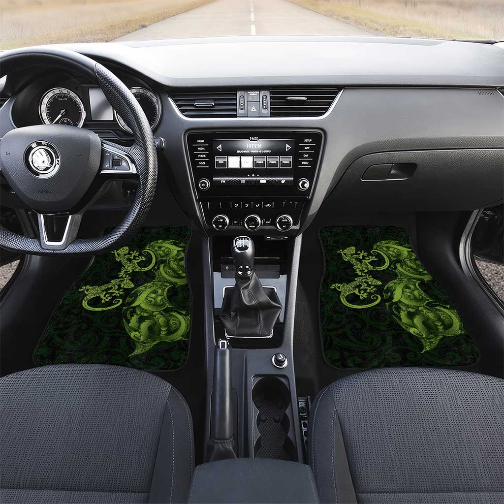 New Zealand Gecko Maori Art Tattoo Car Mats