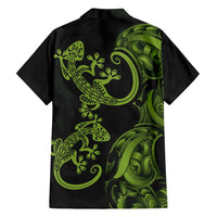 New Zealand Gecko Maori Art Tattoo Family Matching Tank Maxi Dress and Hawaiian Shirt LT03 - Polynesian Pride