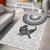 Custom New Zealand Area Rug Tui Bird and Koru Circle Mix Silver Fern Pattern LT03 - Polynesian Pride