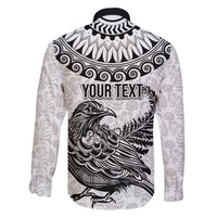 Custom New Zealand Family Matching Summer Maxi Dress and Hawaiian Shirt Tui Bird and Koru Circle Mix Silver Fern Pattern LT03 - Polynesian Pride