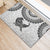 Custom New Zealand Rubber Doormat Tui Bird and Koru Circle Mix Silver Fern Pattern LT03 - Polynesian Pride