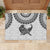 Custom New Zealand Rubber Doormat Tui Bird and Koru Circle Mix Silver Fern Pattern LT03 - Polynesian Pride