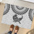 Custom New Zealand Rubber Doormat Tui Bird and Koru Circle Mix Silver Fern Pattern LT03 - Polynesian Pride