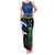 Custom Solomon Islands Rugby Family Matching Tank Maxi Dress and Hawaiian Shirt Arty Shark and Crocodile Solomon Islands National Emblems
