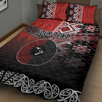 Personalised Aotearoa and Tonga Together Quilt Bed Set Manaia and Tongan Tribal Cross - Taniko and Ngatu Art Tattoo LT03 - Polynesian Pride