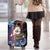 American Samoa Flag Day Luggage Cover Bald Eagle with Uatogi and Fue - Polynesian and Floral Tribal Tattoo