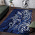 New Zealand Connecting with Seas Area Rug Maori Tribal and Sea Animals Tattoo - White Glass Style