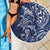 New Zealand Connecting with Seas Beach Blanket Maori Tribal and Sea Animals Tattoo - White Glass Style
