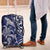 New Zealand Connecting with Seas Luggage Cover Maori Tribal and Sea Animals Tattoo - White Glass Style