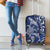 New Zealand Connecting with Seas Luggage Cover Maori Tribal and Sea Animals Tattoo - White Glass Style